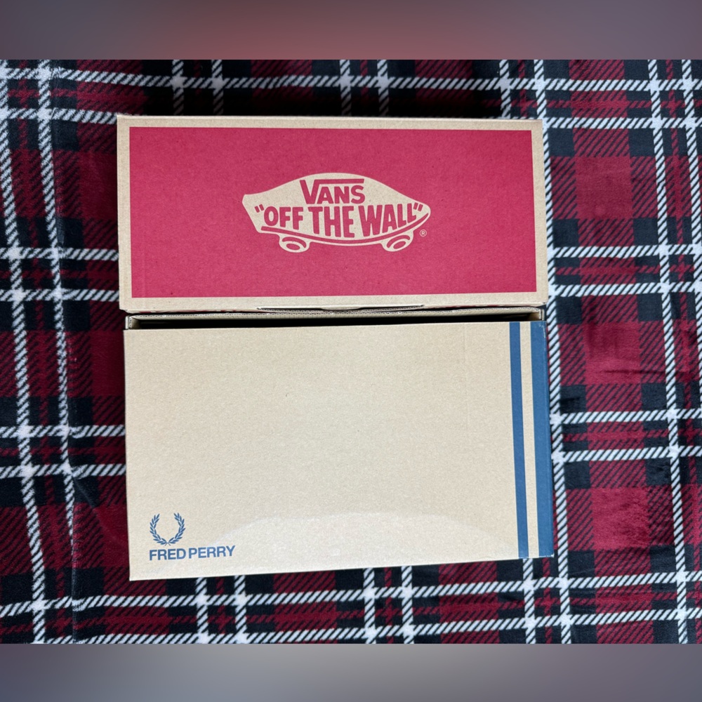 Mens Vans Off The Wall & Fred Perry Size 8 Shoe Boxes